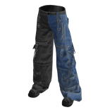 Split Denim Jeans w/ Boots