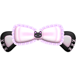 ♡ ⋮ Spooky Kawaii Purple Kitty Ears w/ Bow