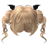 Spooky Space Buns w/ Bat Wings & Star in Blonde