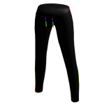 Sport Pants Black Cartoony Rainbow Colors