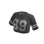 Sporty Crop Top Jersey - Grey