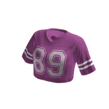 Sporty Crop Top Jersey - Pink
