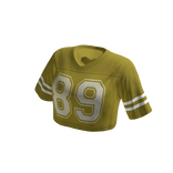 Sporty Crop Top Jersey - Yellow