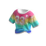 ✨ Sporty Rainbow Tee Y2K Athleisure