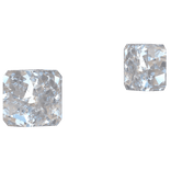 square diamond earrings