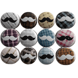 stache hair buttons