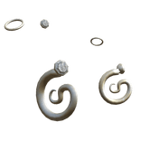 Stacked Abstract Earrings - Gold