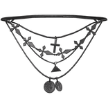 Stacked Chrome Cross Layered Necklace Jewelry Y2K