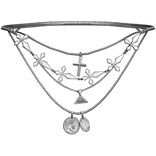 Stacked Chrome Cross Layered Necklace Jewelry Y2K