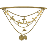 Stacked Chrome Cross Layered Necklace Jewelry Y2K