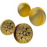 Stacked Circle 24K Earrings