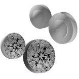 Stacked Circle Flawless Diamond Earrings