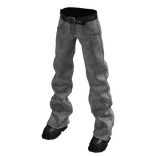 Stacked Leather Jeans