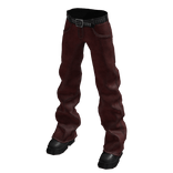 Stacked Leather Jeans