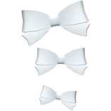Stacked White Bows