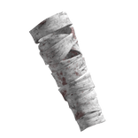 stained wrist bandages left