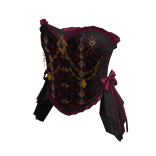 Star Corset Top with Side Bows (Black & Pink)