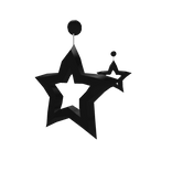 Star Shaped Earring ♥ (Black)
