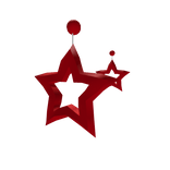 Star Shaped Earring ♥ (Red)