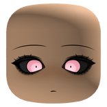 Staring Demon Face Woth Pink Glowing Eyes - Light