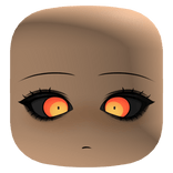 Staring Halloween Witch Face Glowing Eyes - Light