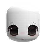 🤍 staring pretty big moe eyes chibi face mask