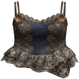 Steampunk Brown Rose Corset Top