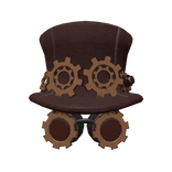 SteamPunk Gear Hat / Goggles