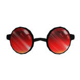 Steampunk goggles with glowing fire-effect lenses