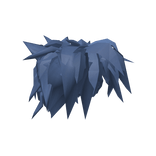 Steel Blue Messy Scene Hair