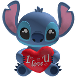 Stitch w heart valentines alien backpack
