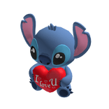 Stitch w heart valentines alien [ Holdable ]