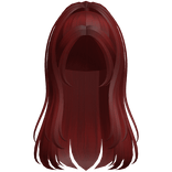 Straight Layered High Ponytail Red