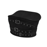 Strap Leather Emo Crop Top