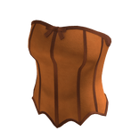 Strapless Boned Corset Top (Brown)