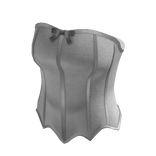 Strapless Boned Corset Top (Grey)