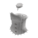 Strapless Corset Top with Chain Trim (White)