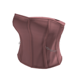Strapless Corset Top with Side Chain (Pink)