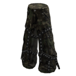 Strapped Emo Pants Camo Print