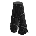 Strapped Emo Pants Dark Grey