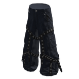 Strapped Emo Pants Navy Blue