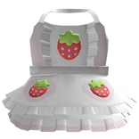 ୨୧ strawberry apron cafe pink and red 
