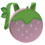 Strawberry cute backpack pink