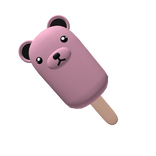 Strawberry Milk Bear Popsicle
