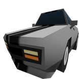 Striped Gray Sports Car