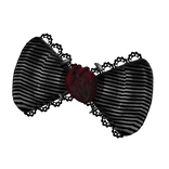 striped heart bow <҂3