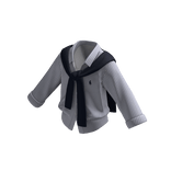 Striped Shirt with Shoulder Sweater
