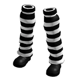 🦓 Striped Shoes Leg Warmers 🦓