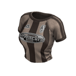 Striped Sporty Tee (Beige Brown)