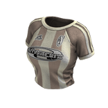 Striped Sporty Tee (Beige Cream)